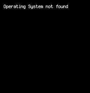 Operating System not found